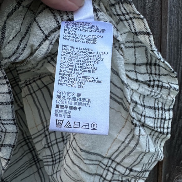 Anthropologie Darlene Plaid Peasant Top EUC - Picture 7 of 9